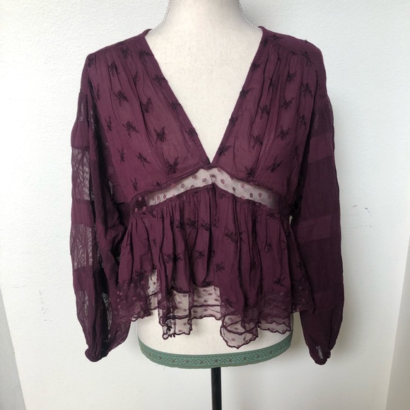 [Free People] Nostalgic Feels Blouse - Picture 4 of 8